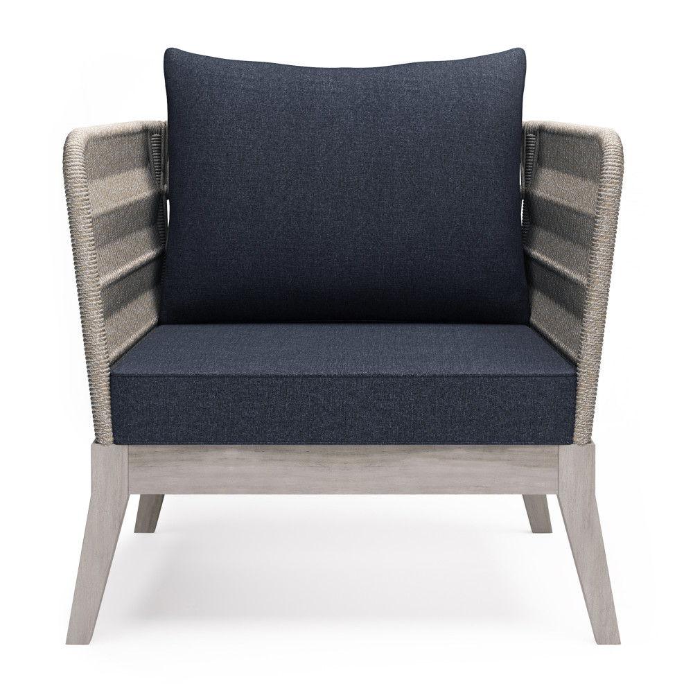 Santiago - Outdoor Conversation Chair - Slate Gray - Furniture Home Direct