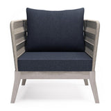 Santiago - Outdoor Conversation Chair - Slate Gray - Furniture Home Direct