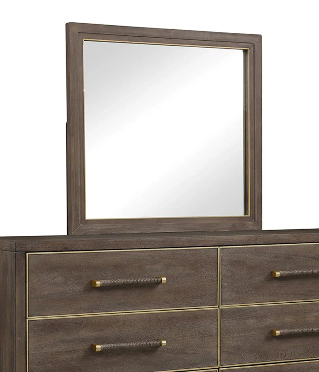 Tango - Mirror - Sandblasted Walnut - Furniture Home Direct