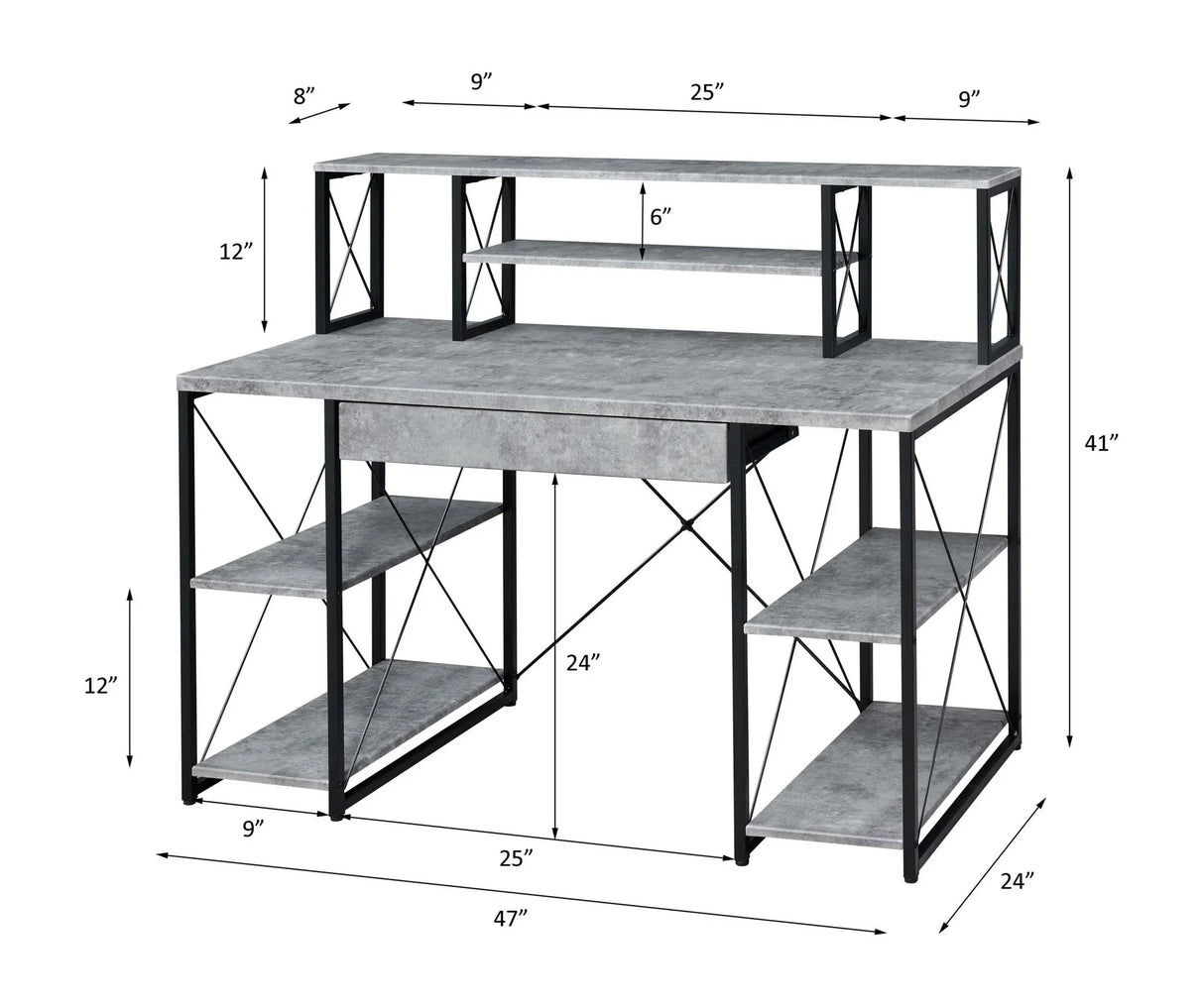 Amiel - All Purpose Writing Desk - Furniture Home Direct