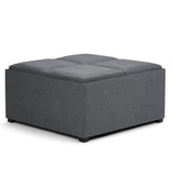 Avalon - Square Coffee Table, Storage Ottoman - Furniture Home Direct