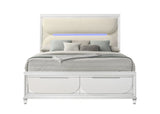 Tarian - Boucle With LED & Storage - Furniture Home Direct