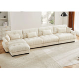 Super Comfort Oversized Modular Sectional Sofa With Movable Ottoman - Furniture Home Direct