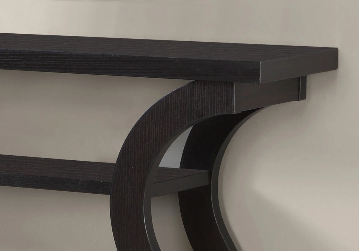 Accent Console Table For Entryway, Unique Curved Design - Furniture Home Direct