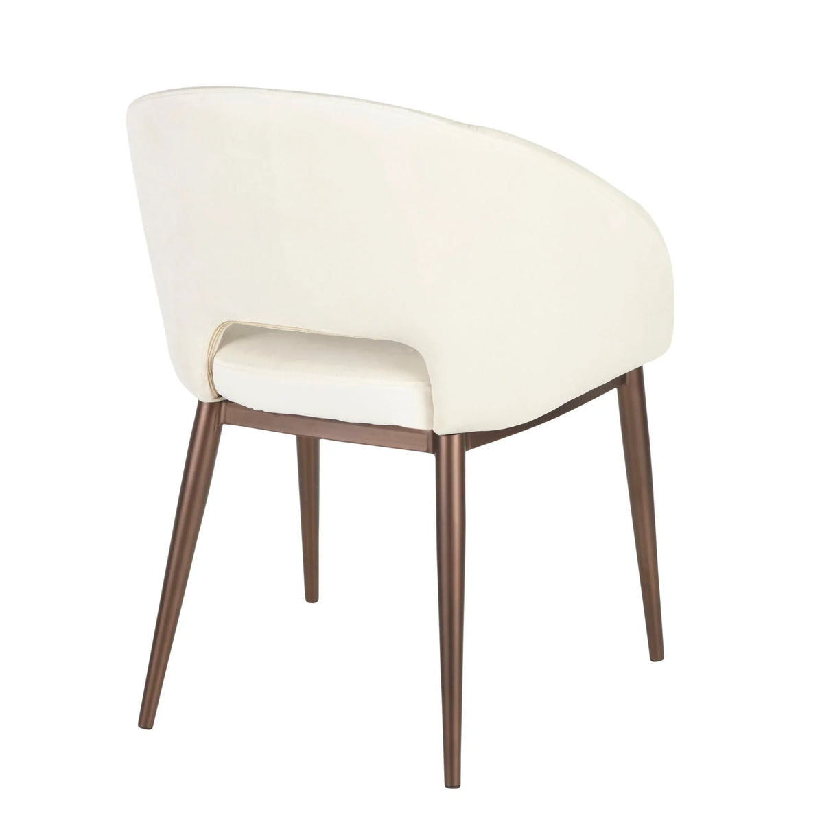 Renee - Contemporary Chair - Cream / Copper - Furniture Home Direct