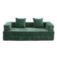 Convertible Floor Sofa Bed With Pillow Back Support Armrest - Furniture Home Direct