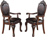 Dining Set Table And 8 Chairs, Traditional Rubberwood Brown - Furniture Home Direct