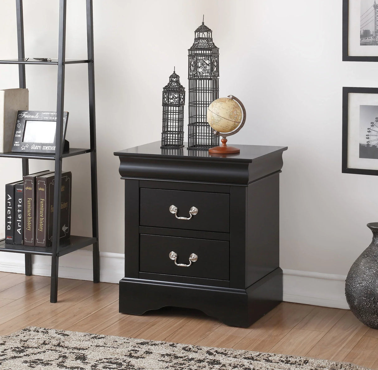 Louis Philippe III - Sleek Design Nightstand - Furniture Home Direct