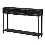 Console Table Sofa Table With Drawers For Entryway With Projecting Drawers And Long Shelf - Furniture Home Direct