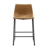 Industrial Counter Stools (Set of 2) - Furniture Home Direct