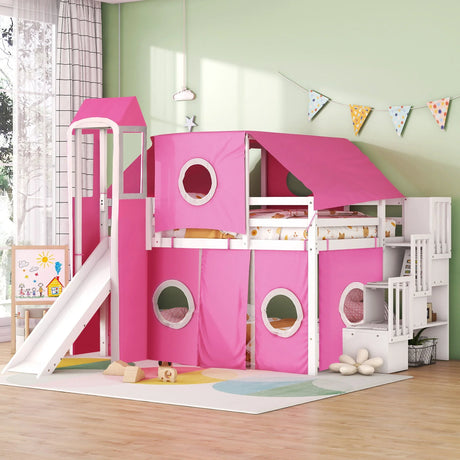 Loft Bed With Tent And Tower - Furniture Home Direct