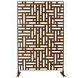 Decorative Freestanding Metal Privacy Screen For Indoor & Outdoor Use - Furniture Home Direct