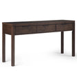Hollander - Wide Console Table - Warm Walnut Brown - Furniture Home Direct
