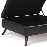 Owen - Multifunctional Square Coffee Table Storage Ottoman - Furniture Home Direct