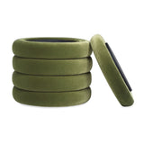 Fuji - Oversized Round Storage Ottoman - Furniture Home Direct