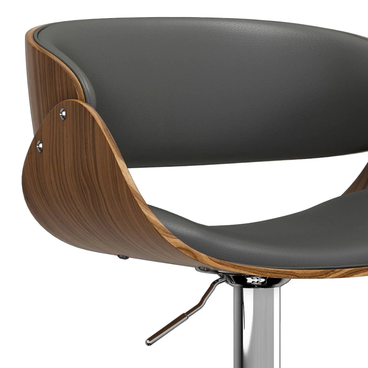 Amery - Mid Century Modern Adjustable Swivel Bar Stool - Furniture Home Direct