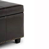 Kingsley - Upholstered Large Storage Ottoman - Furniture Home Direct