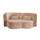 Floor Convertible Sleeper Sofa Bed With 2 Pillows - Furniture Home Direct
