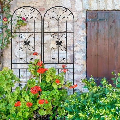 Garden Metal Trellis Rustproof Trellis For Climbing Plants Outdoor Flower Support - Furniture Home Direct