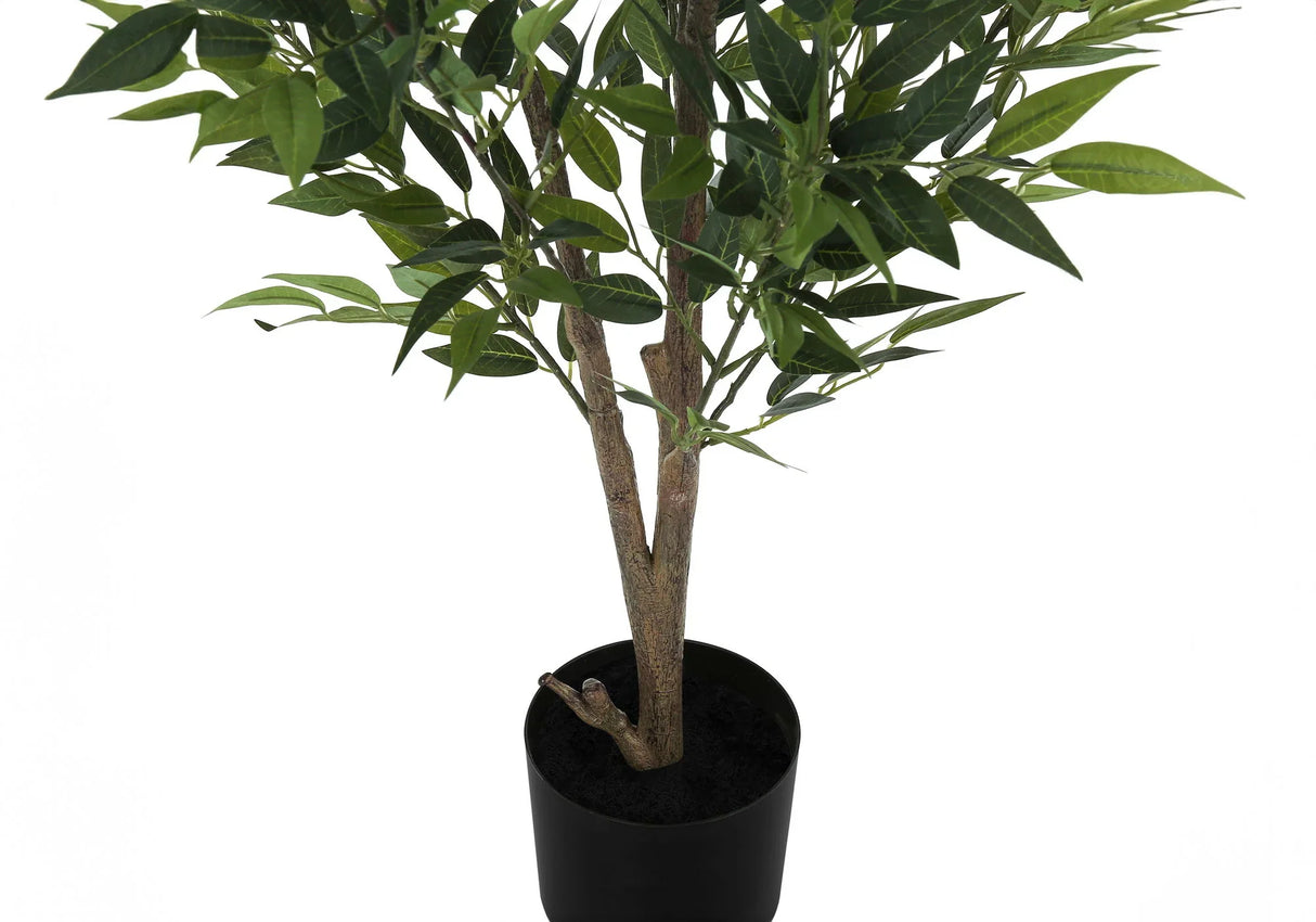47" Tall, Artificial Plant, Acacia Tree, Indoor, Faux, Fake, Floor, Greenery, Potted, Silk, Decorative - Green / Black - Furniture Home Direct