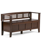 Adams - Entryway Storage Bench Handcrafted - Furniture Home Direct