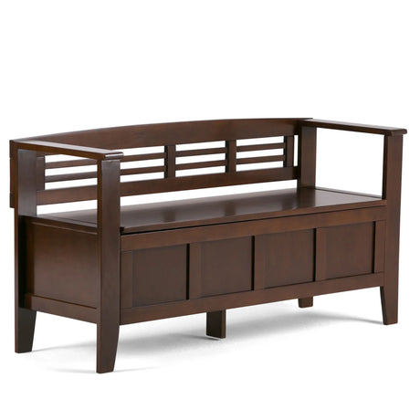 Adams - Entryway Storage Bench Handcrafted - Furniture Home Direct
