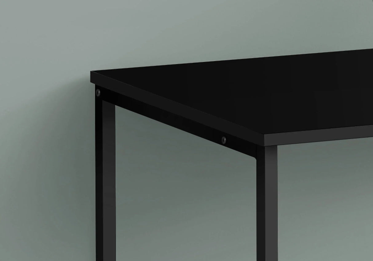 Computer Desk, Home Office, Laptop, Left & Right Set-Up, Storage Drawers, Work, Contemporary, Modern - Black - Furniture Home Direct