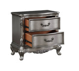 Ariadne - Nightstand - Antique Silver - Furniture Home Direct