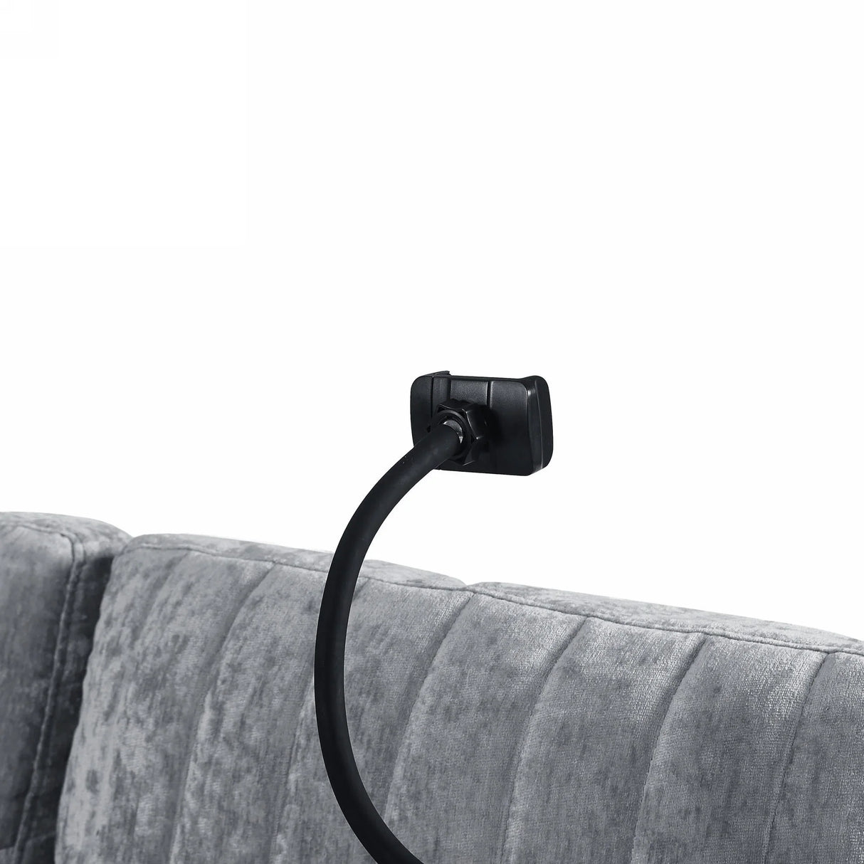 Sleeper Sofa With Adjustable Backrest, Two Cup Holders, Phone Holder, Three Charging Ports And Side Storage Pockets - Gray - Furniture Home Direct