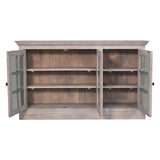 Triple Glazed Cabinet - Gray - Furniture Home Direct