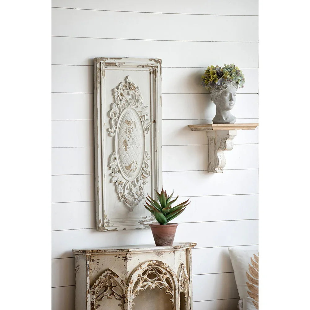 Large Wall Art Panel, Rectangle Wall Sculpture, Wall Decor For Living Room Dining Room Office Bedroom - Cream - Furniture Home Direct