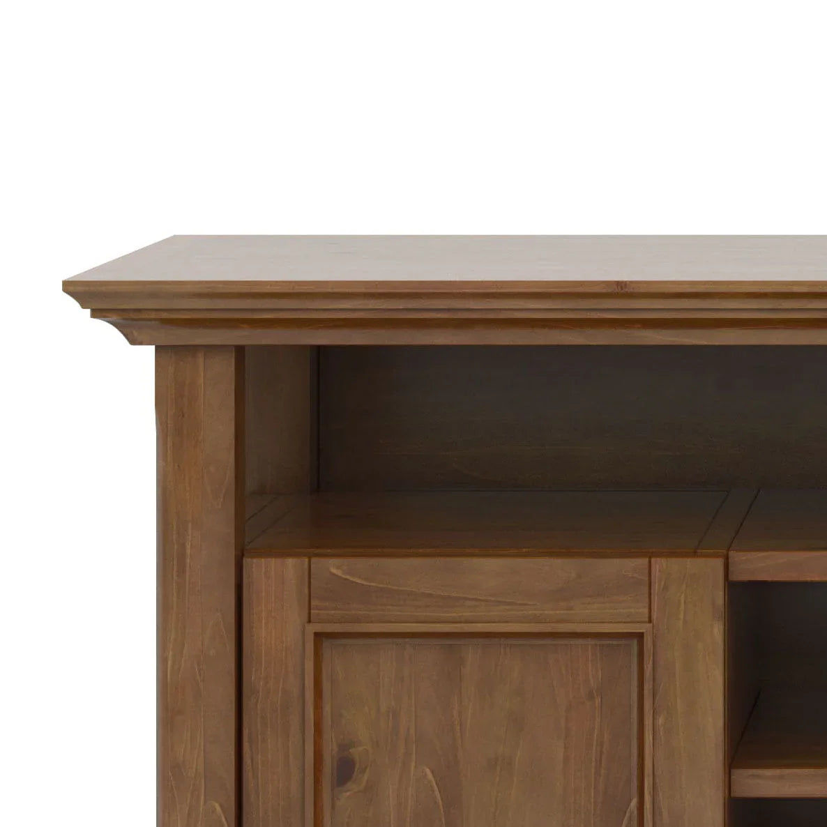 Amherst - TV Media Stand - Medium Saddle Brown - Furniture Home Direct