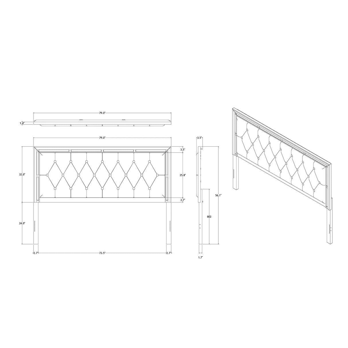Chloe - Elegant Design Bed - Furniture Home Direct