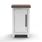 Hampton - Chairside Table - Jasmine Whitewash / Barnwood - Furniture Home Direct