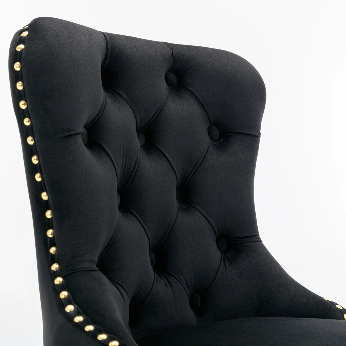 Bar Stools Velvet Upholstered Swivel With Backs Black - Furniture Home Direct