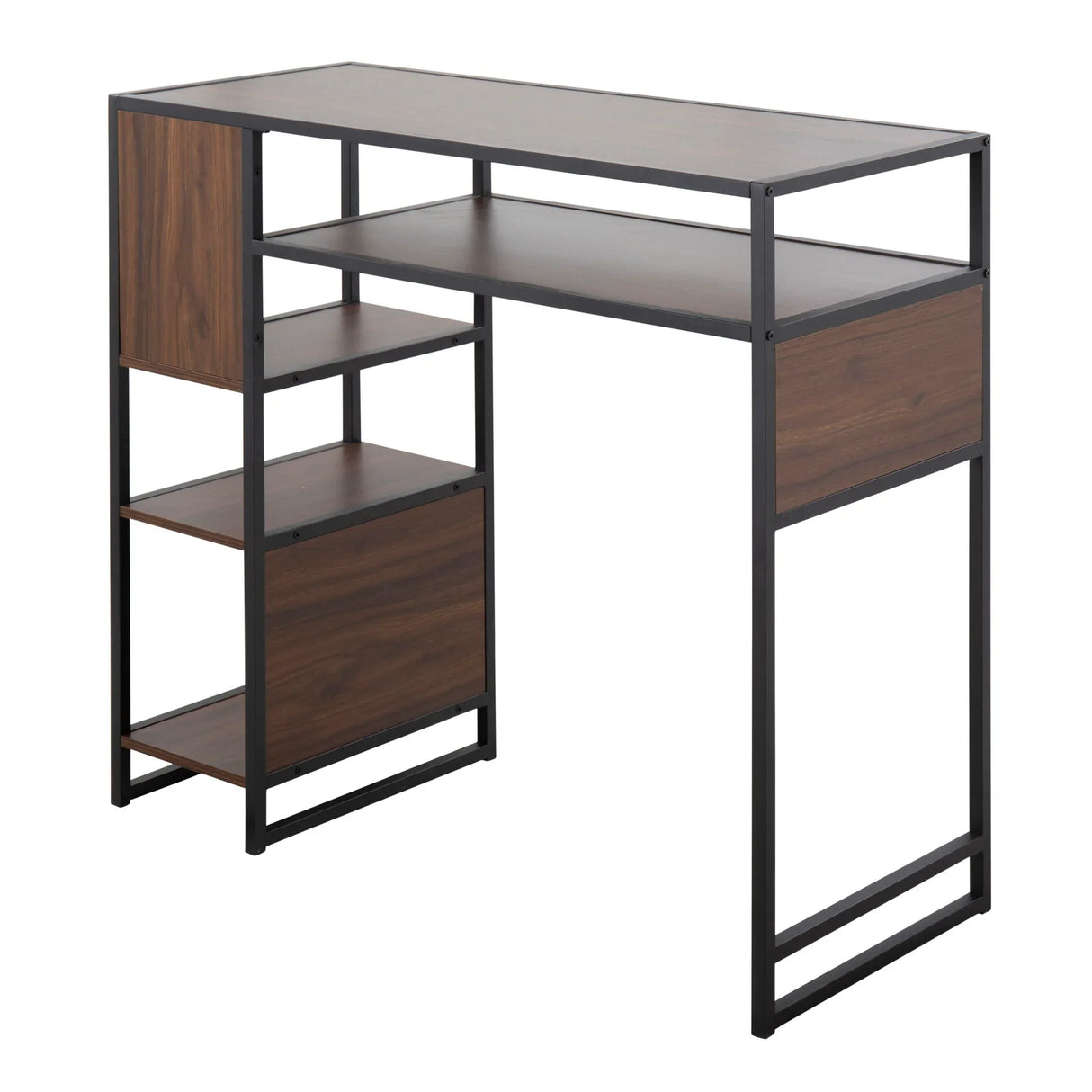 Display - Farmhouse Bar Height Table With Storage Space - Furniture Home Direct
