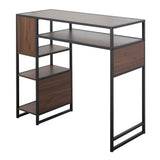 Display - Farmhouse Bar Height Table With Storage Space - Furniture Home Direct