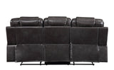 Braylon - 3 Pieces Living Room Set, Manual Recliner - Brown - Furniture Home Direct