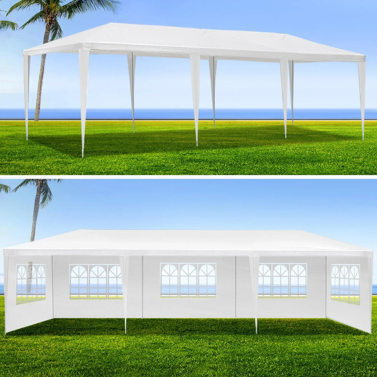10X20' Outdoor Garden Gazebo Wedding Party Tent Canopy Marquee With Removable Sidewalls - Furniture Home Direct