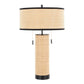 Cylinder - Rattan Contemporary Rattan Table Lamp - Furniture Home Direct