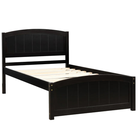 Platform Bed & Headboard, Footboard And Wood Slat Support - Furniture Home Direct