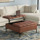 Laura - Lift Top Storage Ottoman - Furniture Home Direct
