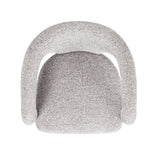 Sydney - Fully Upholstered Barrel Dining Chair - Multi Greige Beige - Furniture Home Direct