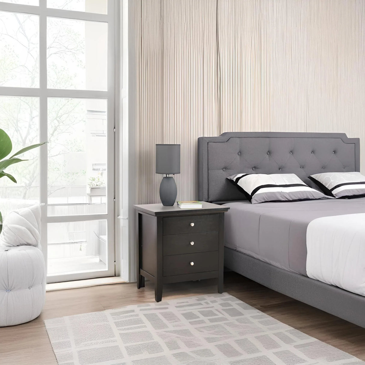 Hammond - 3 Drawer Nightstand - Furniture Home Direct