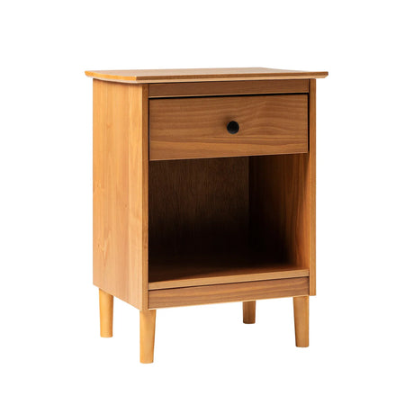 Classic 1 Drawer Nightstand With Cubby - Furniture Home Direct