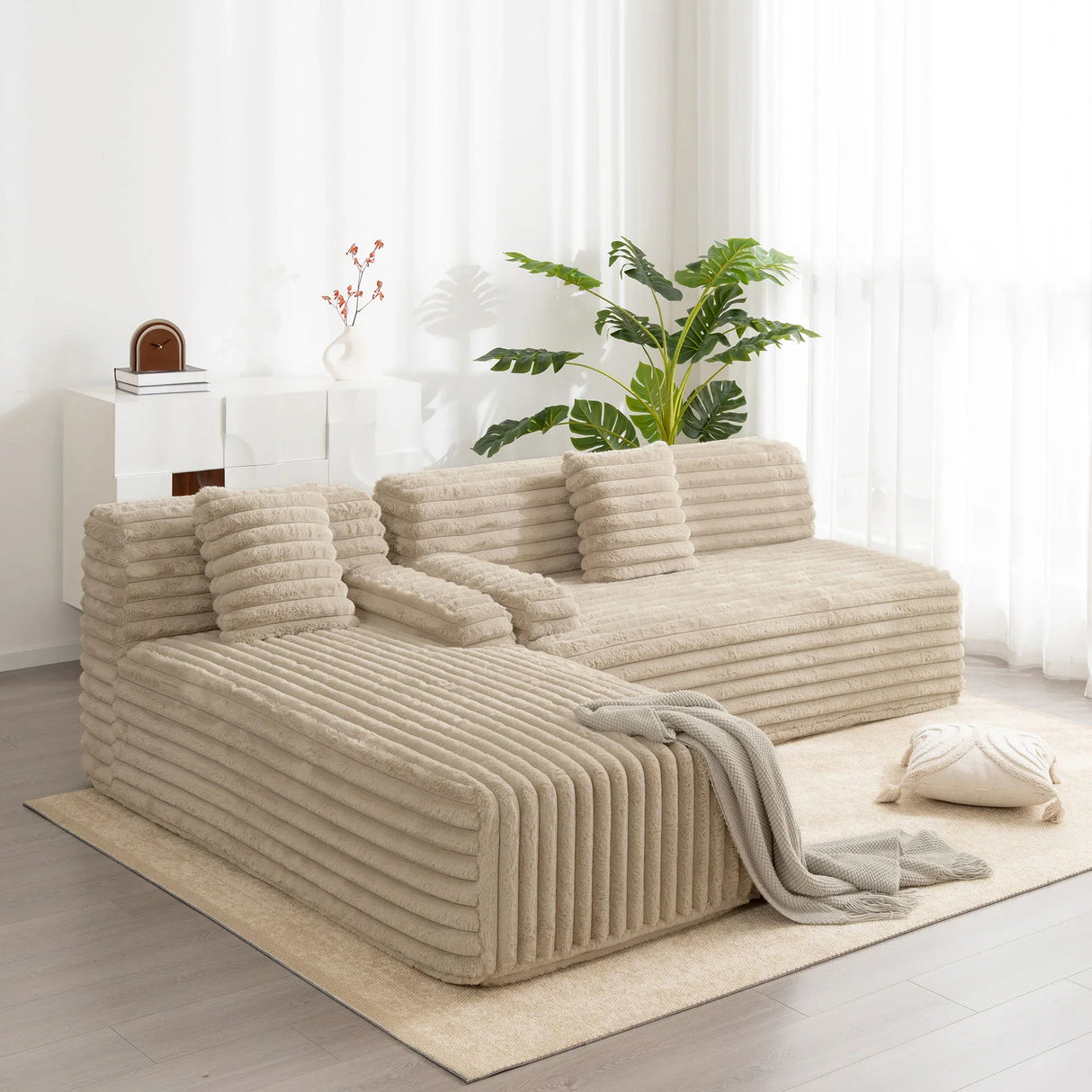 Cloud Sectional Sofa Upholstered Couch Free Combined Sofa - Furniture Home Direct
