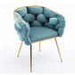 Luxury Modern Simple Leisure Velvet Single Sofa Chair Bedroom Lazy Person Household Dresser Stool Manicure Table Back Chair - Furniture Home Direct