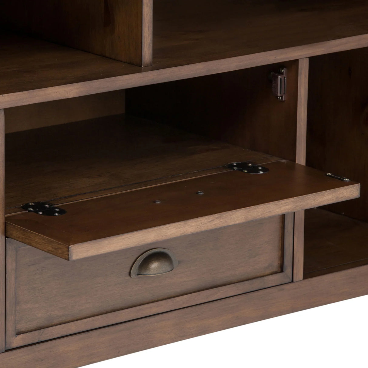 Redmond - TV Media Stand - Rustic Natural Aged Brown - Furniture Home Direct