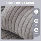 L - Shape Modern Minimalist Modular Sectional Sofa, Upholstered Cloud Couch With Deep Seats - Furniture Home Direct