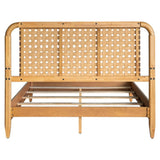 Queen Bed With Caramel Maple Wood - Natural - Furniture Home Direct